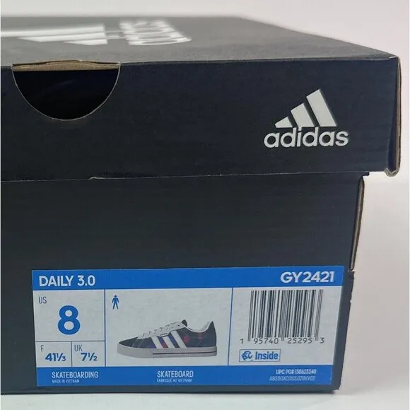 Adidas Daily 3.0 Mens Camo Canvas Low Skateboarding Shoes Sneakers GY2421