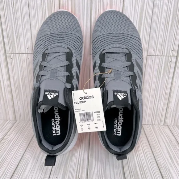 Adidas Fluidup Men's Running Shoes Grey New Size 11