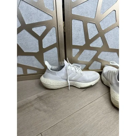 Adidas FY0379 UltraBoost 21 &quot;Triple White&quot; Men Casual Sneakers 8.5