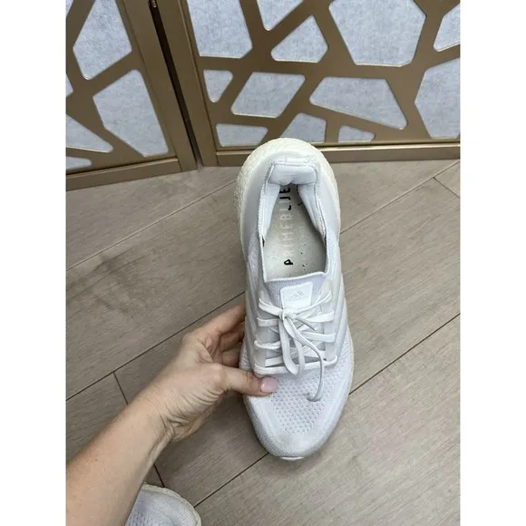 Adidas FY0379 UltraBoost 21 &quot;Triple White&quot; Men Casual Sneakers 8.5