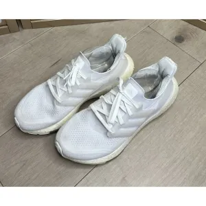 Adidas FY0379 UltraBoost 21 &quot;Triple White&quot; Men Casual Sneakers 8.5