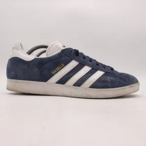 Adidas Gazelle Originals Men's Size 10.5 Navy White Trainers Casual Sneakers