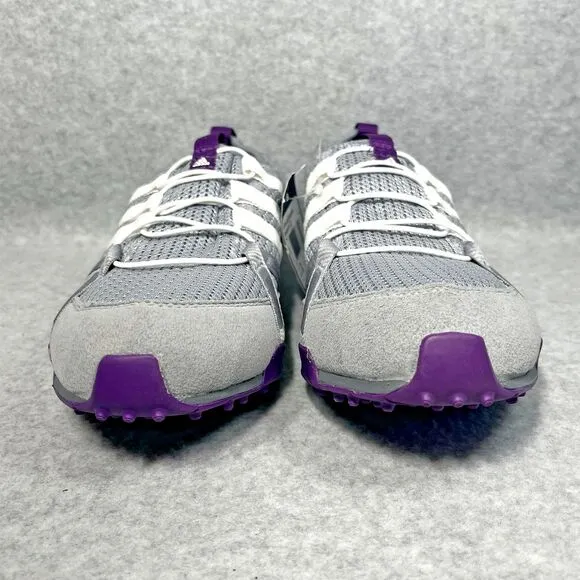 Adidas Golf Shoes Climacool Ballerina Womens 8.5 Gray Purple Lace Up Ultra Light