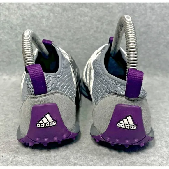 Adidas Golf Shoes Climacool Ballerina Womens 8.5 Gray Purple Lace Up Ultra Light