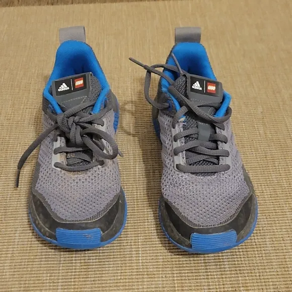 Adidas Gray and Blue Sneakers