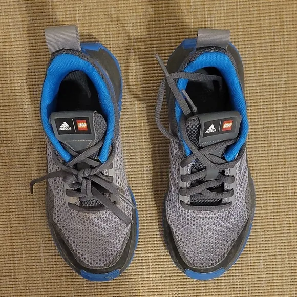 Adidas Gray and Blue Sneakers