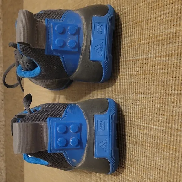 Adidas Gray and Blue Sneakers