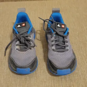 Adidas Gray and Blue Sneakers