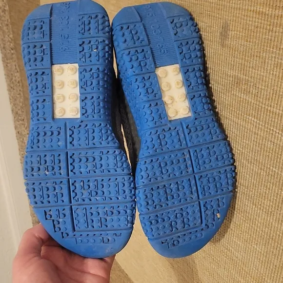 Adidas Gray and Blue Sneakers