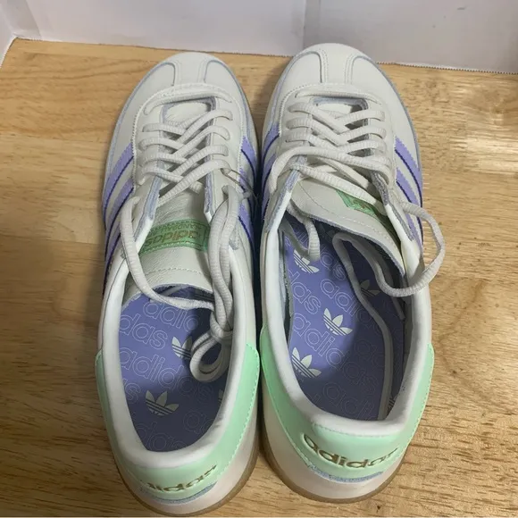 ADIDAS HANDBALL SPEZIAL‎ OFF WHITE VIOLET PURPLE GUM IH2460 SIZE 12 NEW