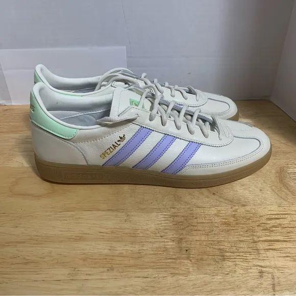 ADIDAS HANDBALL SPEZIAL‎ OFF WHITE VIOLET PURPLE GUM IH2460 SIZE 12 NEW