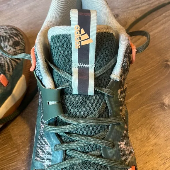 Adidas Harden Step Back 3 Basketball Shoes Green White Mens 12.5 UK 12 EU 47 1/3
