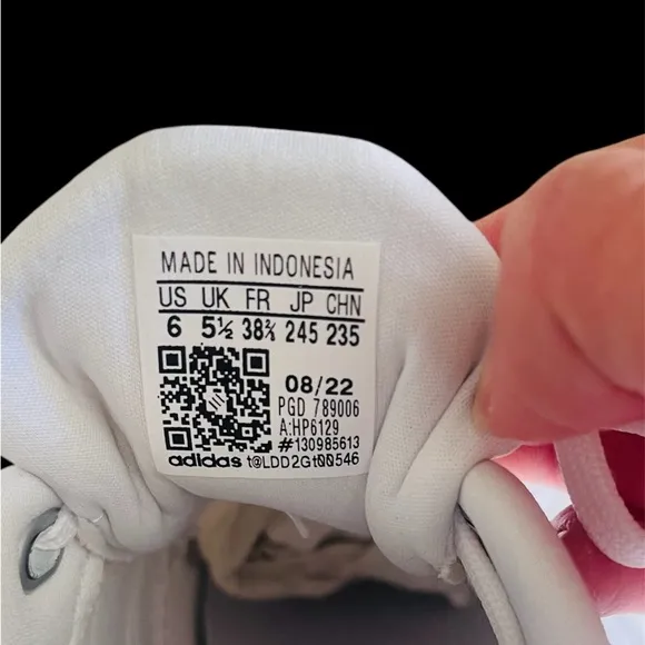 Adidas Kids Size 6Y Rapidasport K White Running Athletic Shoe New in Box