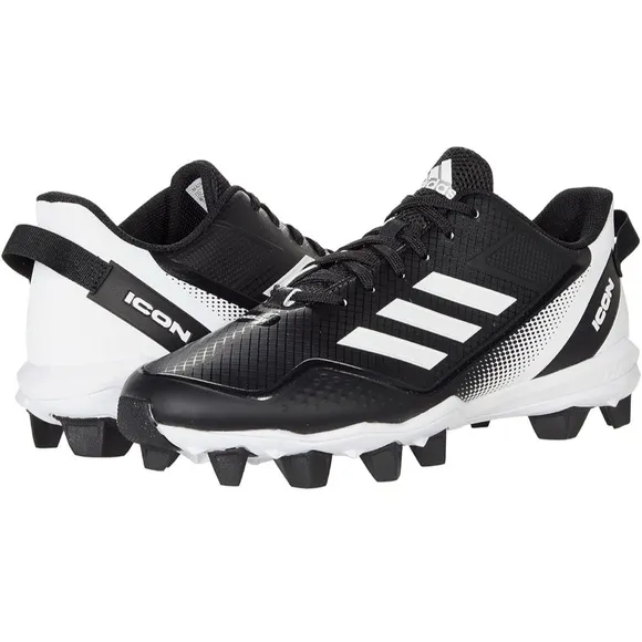 ADIDAS Men's Icon 7 Md Baseball Shoe cleats black size 10.5