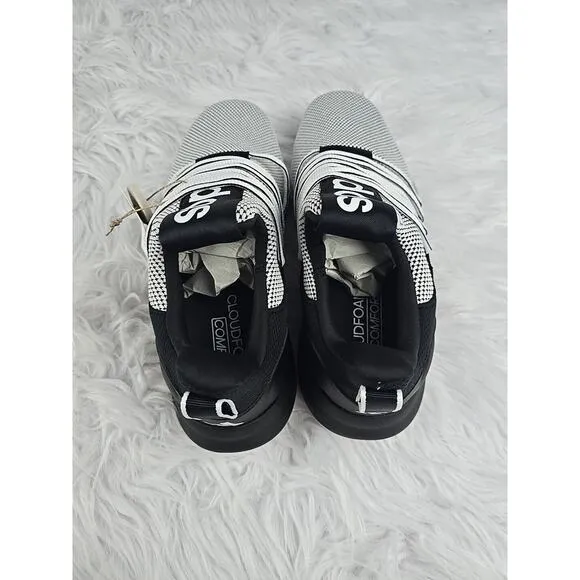ADIDAS Men's Lite Racer Adapt 7.0 Running Sneakers 11 Slip On Black White