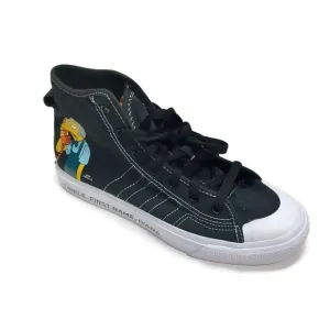 Adidas Mens Size 6.5 The Simpsons x Nizza HI RF J Casual Sneakers Pranks On Moe