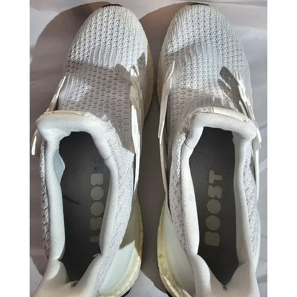 Adidas Men's Ultraboost 2.0 Casual Triple White Sneakers Size 11