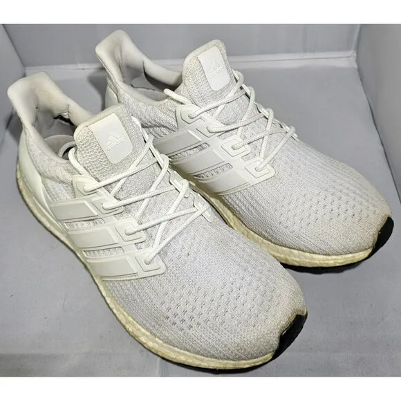 Adidas Men's Ultraboost 2.0 Casual Triple White Sneakers Size 11