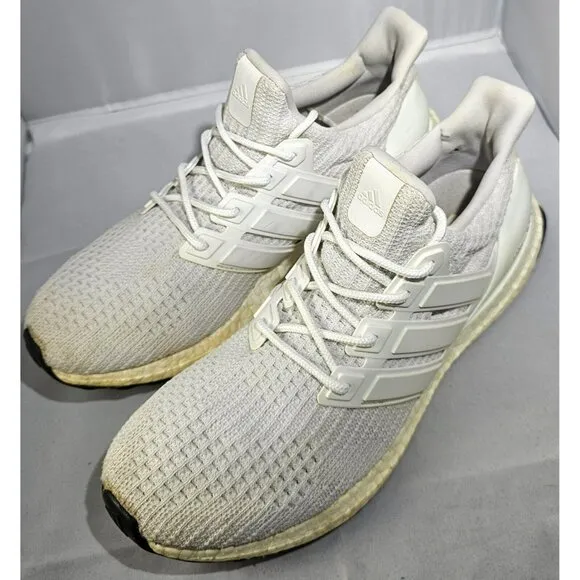 Adidas Men's Ultraboost 2.0 Casual Triple White Sneakers Size 11