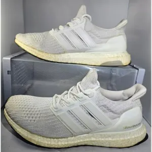 Adidas Men's Ultraboost 2.0 Casual Triple White Sneakers Size 11