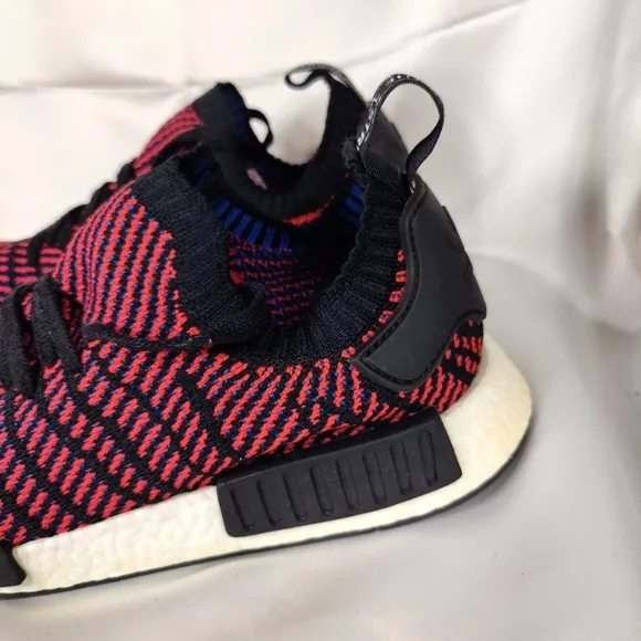 Adidas NMD_R1 STLT PrimeKnit Red Black Sneakers Athletic Men's Shoes Men Size 13