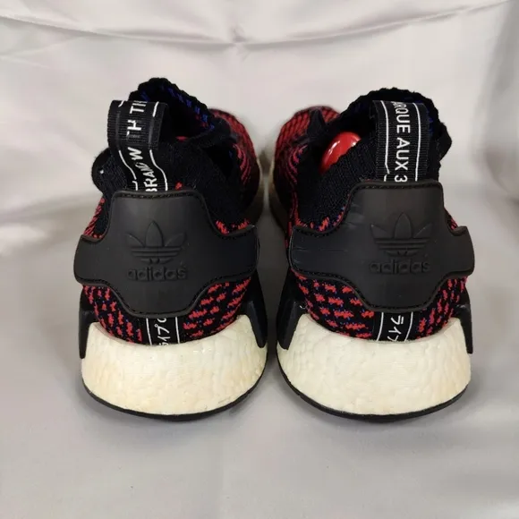 Adidas NMD_R1 STLT PrimeKnit Red Black Sneakers Athletic Men's Shoes Men Size 13