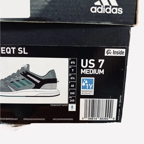 Adidas Originals EQT SL Shoes Boost Grey Green Golf Sneaker FW6297 Mens Size 7
