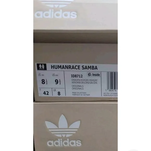 Adidas Originals Humanrace Samba Pharrell Williams ID8712 Shoes Sneakers 8.5 Men