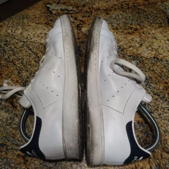 Adidas Originals Stan Smith Core White Navy Casual Sneakers M20325 Men's 8.5