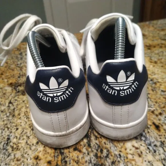 Adidas Originals Stan Smith Core White Navy Casual Sneakers M20325 Men's 8.5