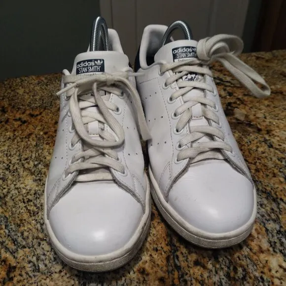 Adidas Originals Stan Smith Core White Navy Casual Sneakers M20325 Men's 8.5