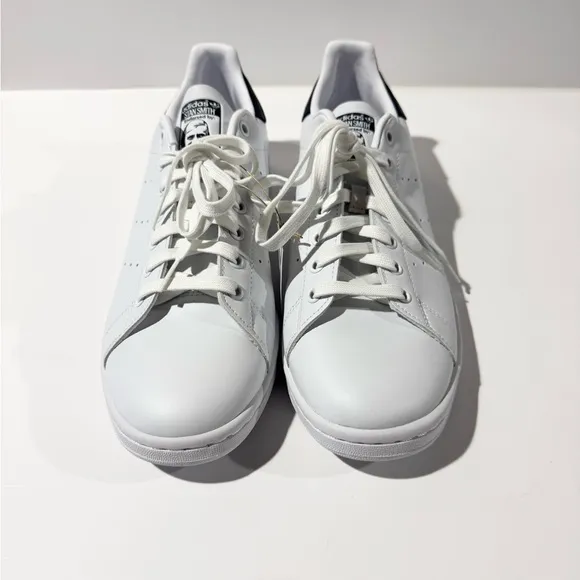 Adidas Originals Stan Smith Leather Sneakers Core White Navy Men’s Size 10 NEW