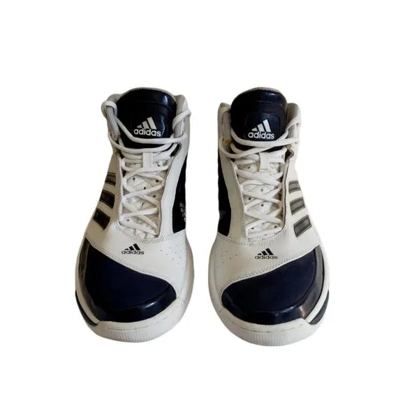 Adidas Post Up 1.5 667858 White Blue Basketball Shoes Sneakers Men's Size 13