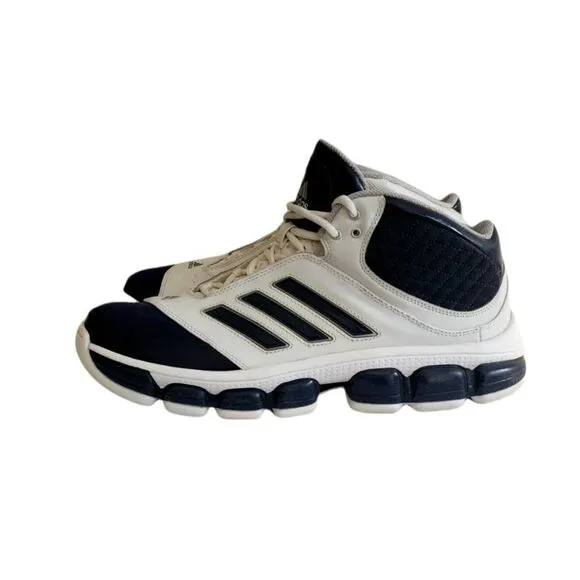 Adidas Post Up 1.5 667858 White Blue Basketball Shoes Sneakers Men's Size 13