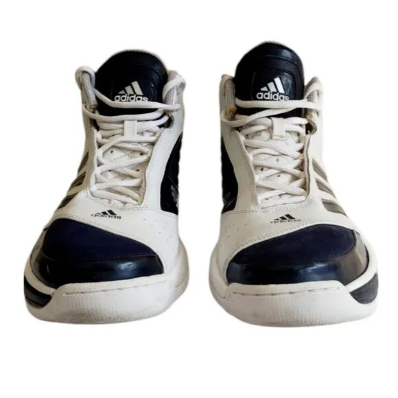 Adidas Post Up 1.5 667858 White Blue Basketball Shoes Sneakers Men's Size 13