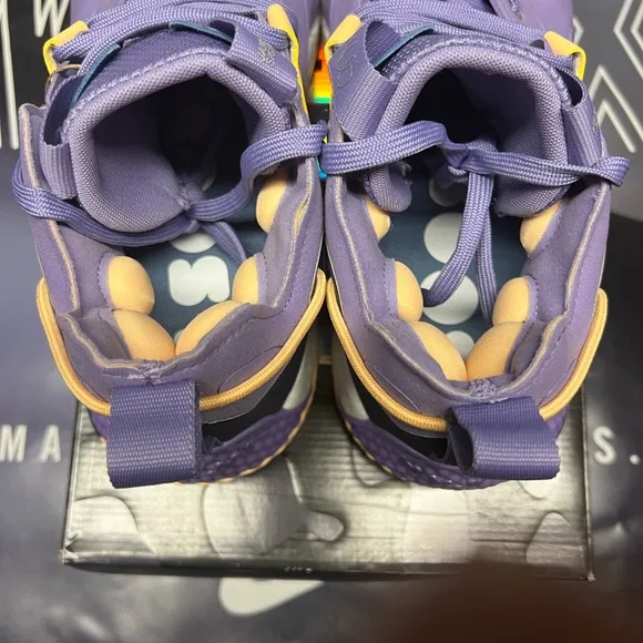 Adidas Purple and Tan Sneakers