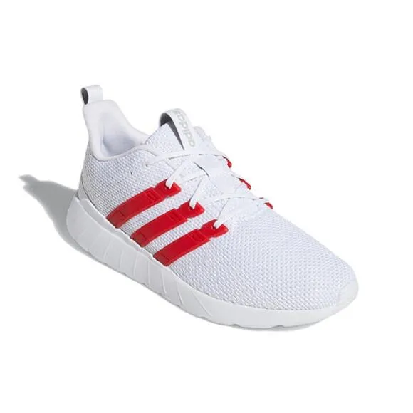 Adidas Questar Flow Shoes SZ 11.5 Cloud White/Scarlet/Grey Two Mens Sneakers