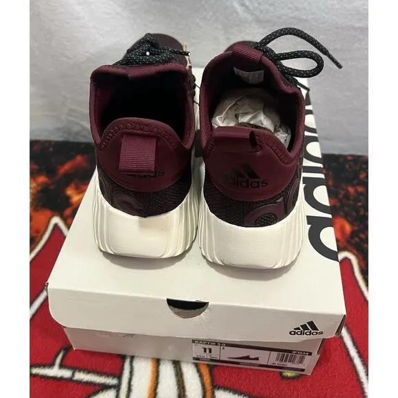 Adidas Running Shoes Men size 11 Kaptir 3.0 lightweight new Joggers Maroon White
