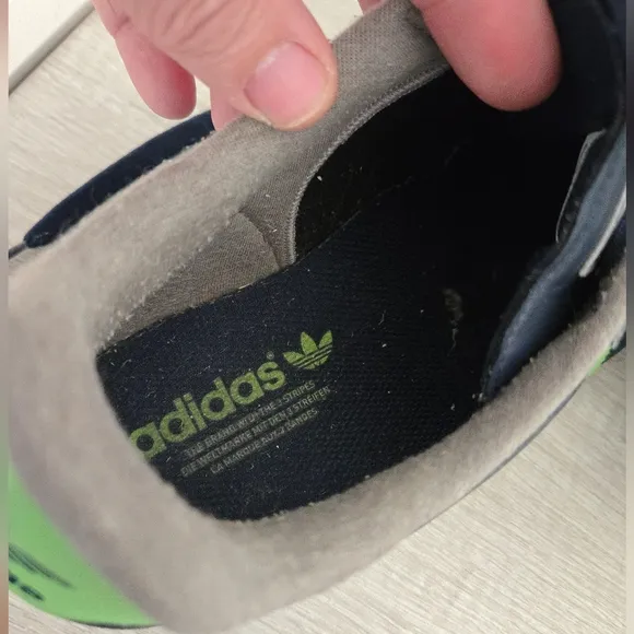 Adidas Samba Shoes Mens Size 10.5 navy blue and green sneakers