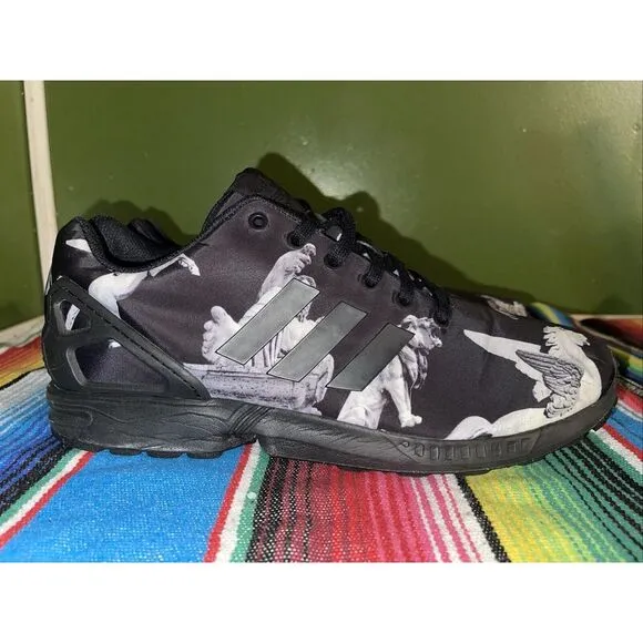 Adidas Shoes Men 13 Mythology RARE ZX Flux Carbon B34138 Stone‎ Garden Photos