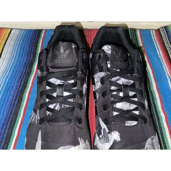 Adidas Shoes Men 13 Mythology RARE ZX Flux Carbon B34138 Stone‎ Garden Photos