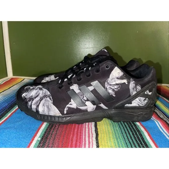 Adidas Shoes Men 13 Mythology RARE ZX Flux Carbon B34138 Stone‎ Garden Photos