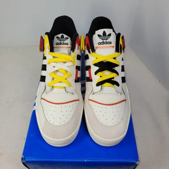 Adidas Shoes Mens Sz 12 Forum Exhibit Low White Multi GW9629 Sneakers Athletic