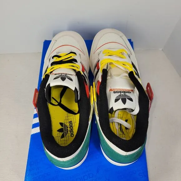 Adidas Shoes Mens Sz 12 Forum Exhibit Low White Multi GW9629 Sneakers Athletic