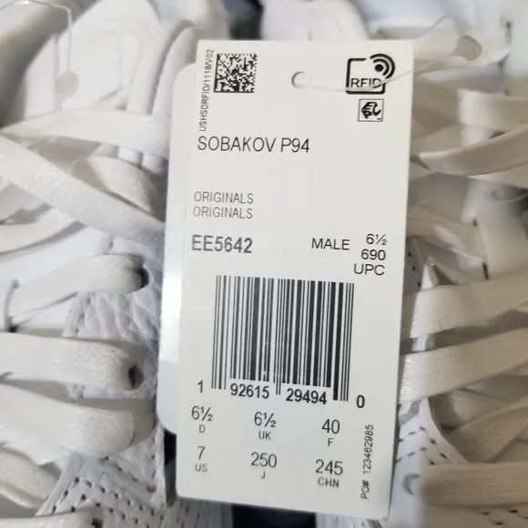 adidas Sobakov Soccer Sneaker White Navy EE5642