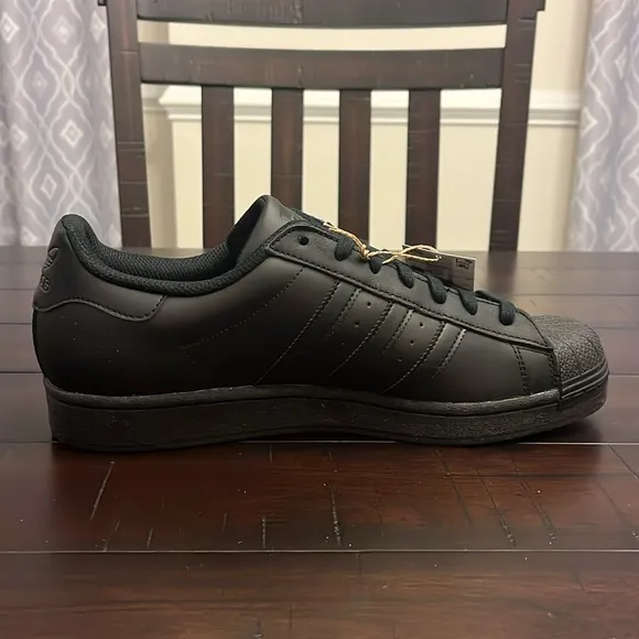 Adidas Superstar Triple Black shoes sneakers EG4957 new Mens Size 10.5
