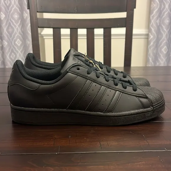 Adidas Superstar Triple Black shoes sneakers EG4957 new Mens Size 10.5