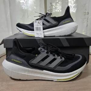 Adidas Ultraboost Light Shoes Size 10, Adidas Black and White Mens Sneakers