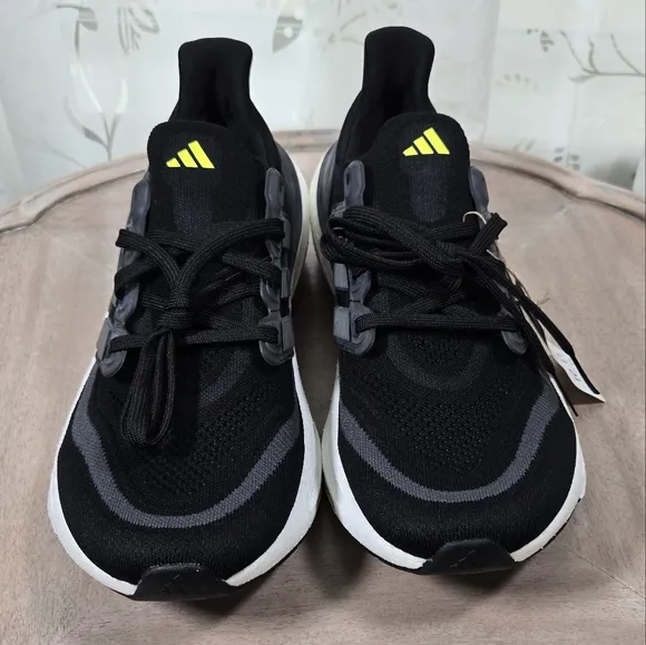 Adidas Ultraboost Light Shoes Size 10, Adidas Black and White Mens Sneakers