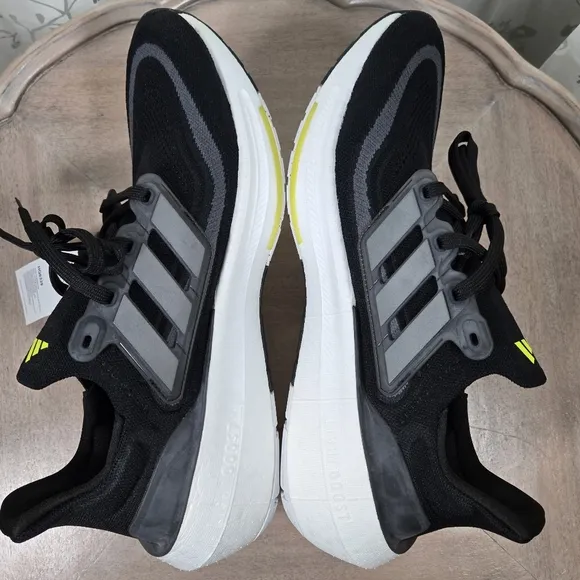 Adidas Ultraboost Light Shoes Size 10, Adidas Black and White Mens Sneakers